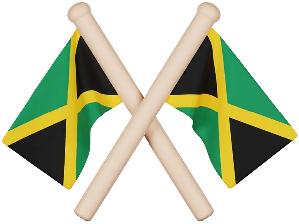 Bandera de jamaica  3D Icon