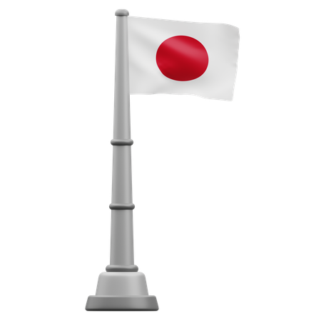 Bandera de japón  3D Icon