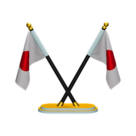 Bandera de japón  3D Icon