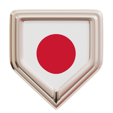 Bandera de japón  3D Icon