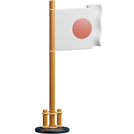 Bandera de japón  3D Icon