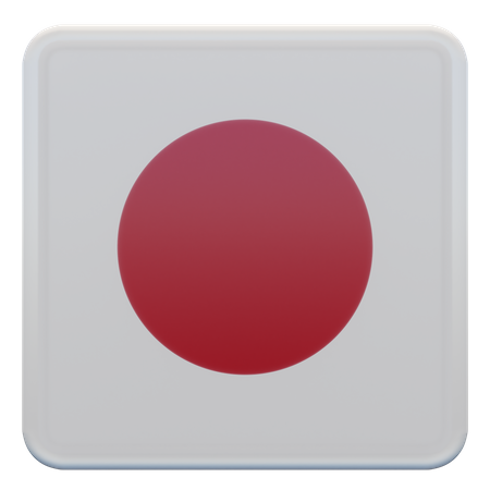 Bandera de japón  3D Flag