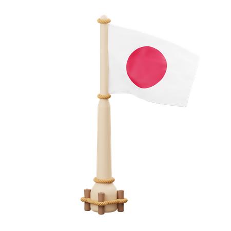 Bandera de japón  3D Icon