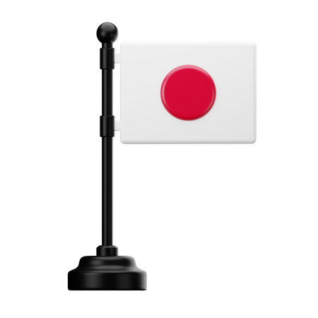 Bandera de japón  3D Icon