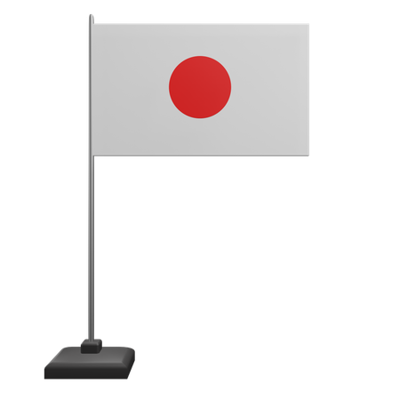 Bandera de japón  3D Icon