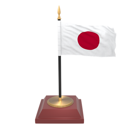 Bandera de japón  3D Icon