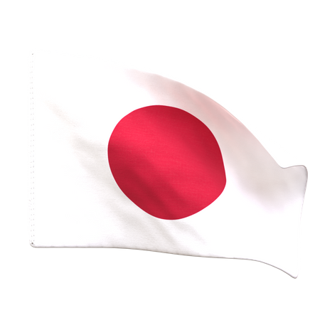 Bandera de japón  3D Icon