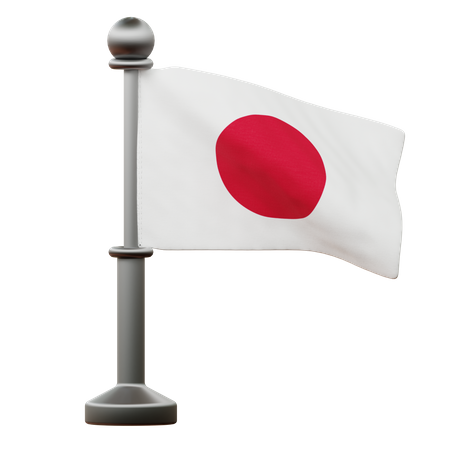 Bandera de japón  3D Icon