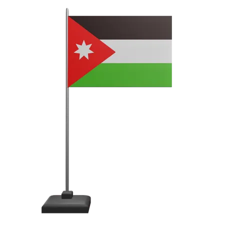 Bandera de jordania  3D Icon