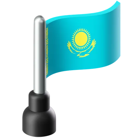 Bandera de kazajstán  3D Icon