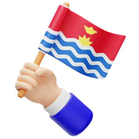 Bandera de kiribati  3D Icon