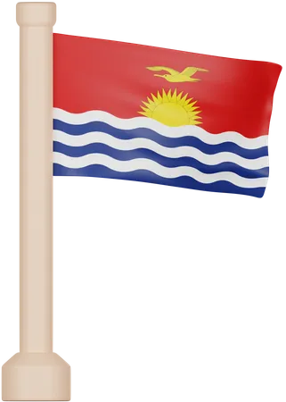 Bandera de kiribati  3D Icon