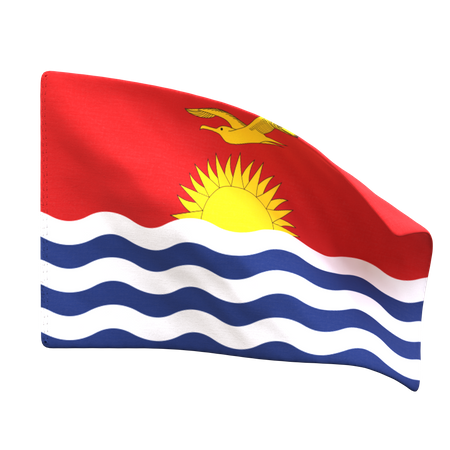 Bandera de kiribati  3D Icon