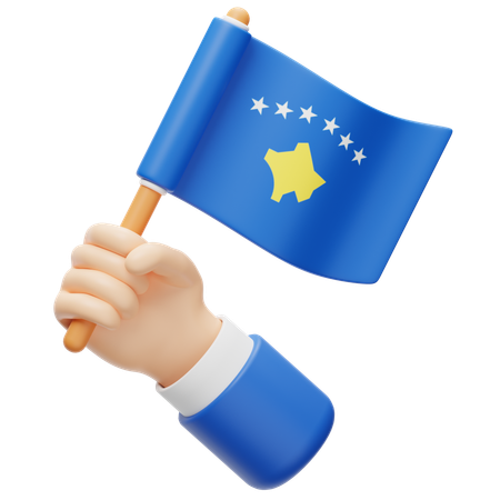 Bandera de kosovo  3D Icon