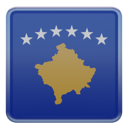 Bandera de kosovo  3D Flag