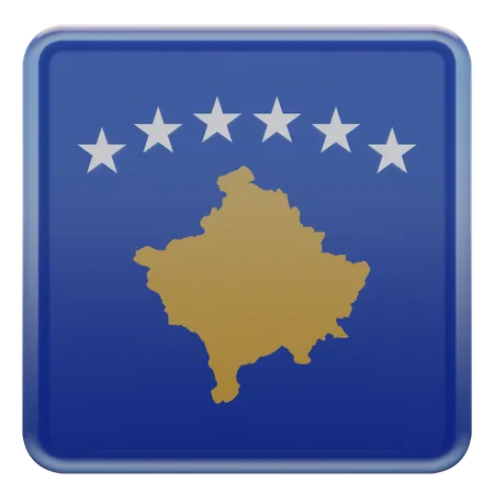 Bandera de kosovo  3D Flag