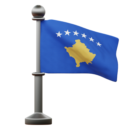 Bandera de kosovo  3D Icon