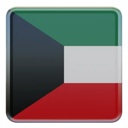 Bandera de kuwait  3D Flag