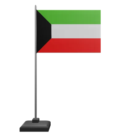 Bandera de kuwait  3D Icon