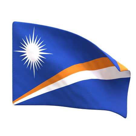 Bandera de la isla marshall  3D Icon