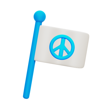 Bandera de la paz  3D Icon
