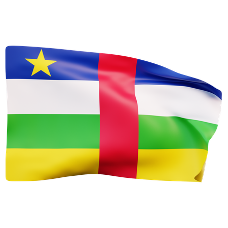 Bandera de la república centroafricana  3D Icon