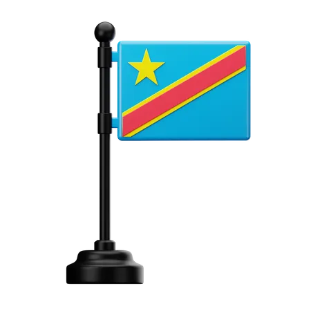 Bandera de la república democrática del congo  3D Icon