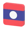 bandera de laos