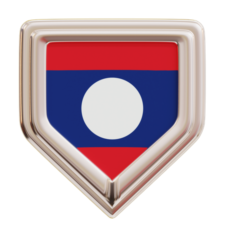 Bandera de laos  3D Icon