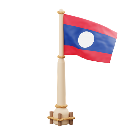 Bandera de laos  3D Icon