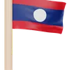 bandera de laos