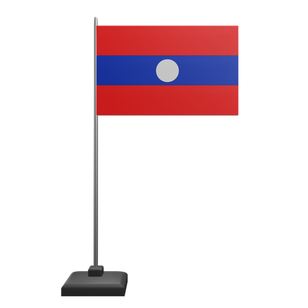 Bandera de laos  3D Icon