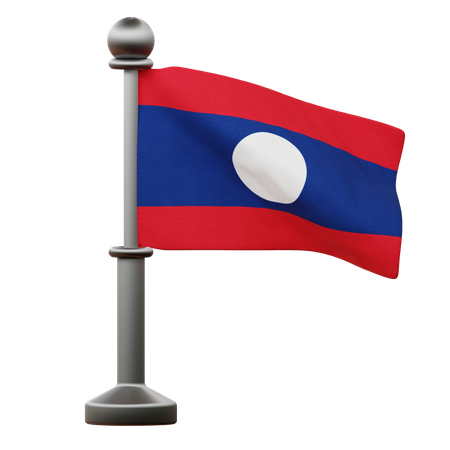 Bandera de laos  3D Icon