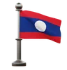 bandera de laos