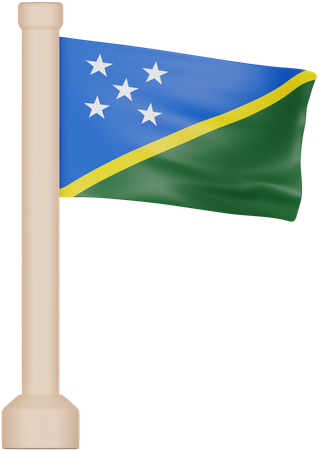 Bandera de las islas salomón  3D Icon