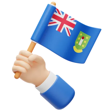 Bandera de las islas vírgenes británicas  3D Icon