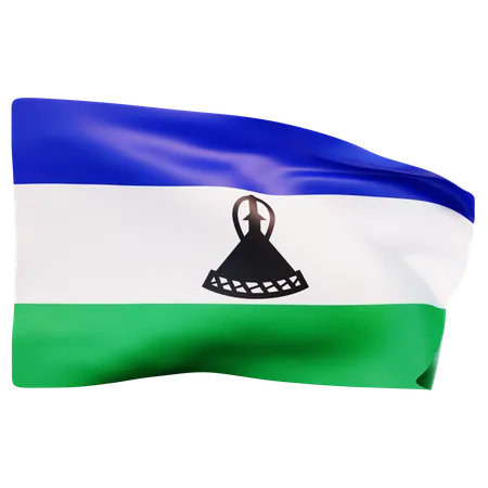 Bandera de lesoto  3D Icon