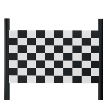 Bandera de línea de meta  3D Icon