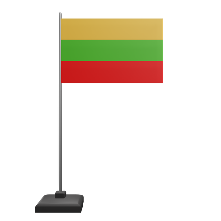 Bandera de lituania  3D Icon