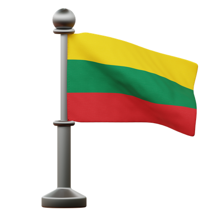 Bandera de lituania  3D Icon