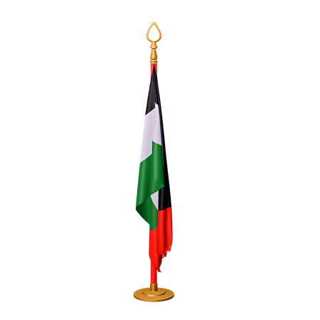 Bandera de los emiratos árabes unidos  3D Icon