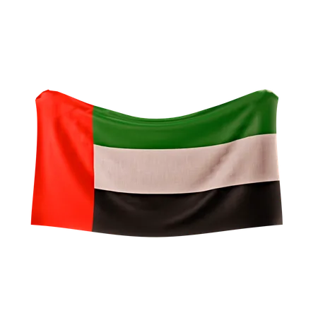 Bandera de los emiratos árabes unidos  3D Icon