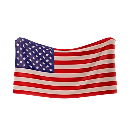 Bandera de los estados unidos de américa  3D Icon