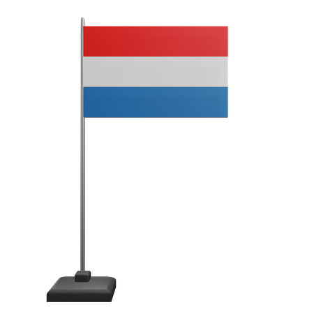 Bandera de luxemburgo  3D Icon