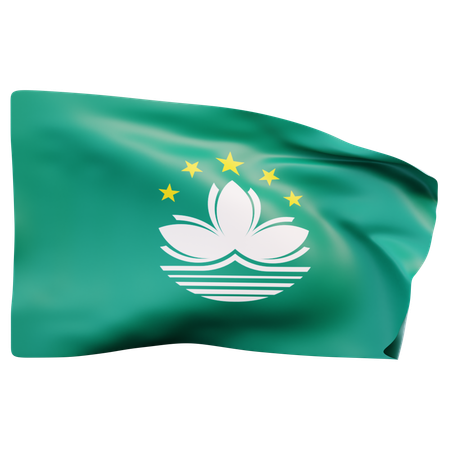 Bandera de macao  3D Icon