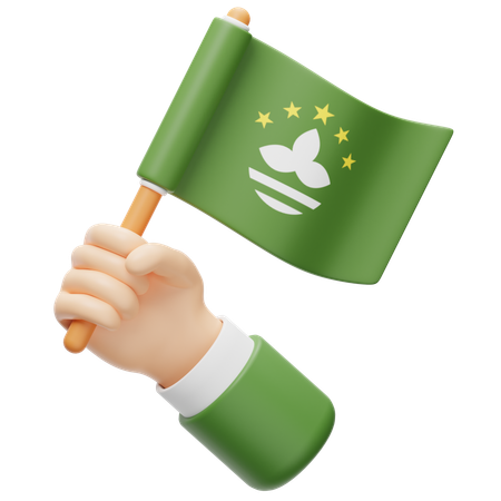 Bandera de macao  3D Icon