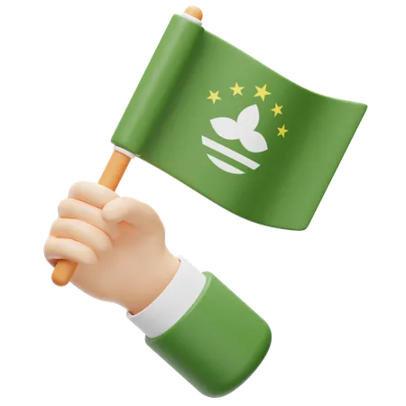 Bandera de macao  3D Icon