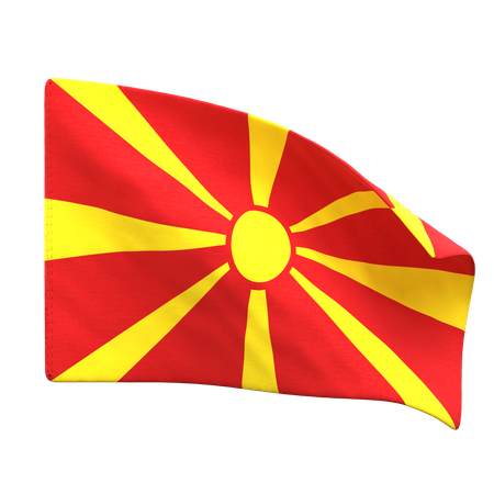 Bandera de macedonia  3D Icon