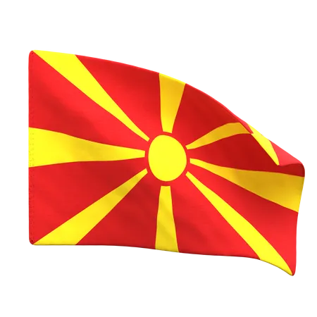 Bandera de macedonia  3D Icon