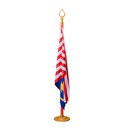 Bandera de malasia  3D Icon